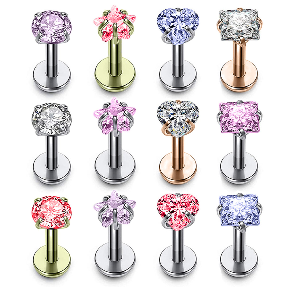 Τιτάνιο Labret Piercing με Ζιργκόν – Υποαλλεργικό & Κομψό Τιτάνιο Labret Piercing με Ζιργκόν – Υποαλλεργικό & Κομψό