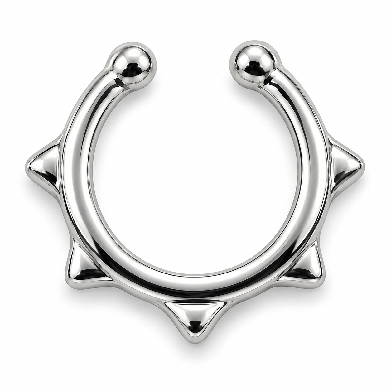 Fake septum με γεωμετρικά τρίγωνα 10 mm — SKU 321